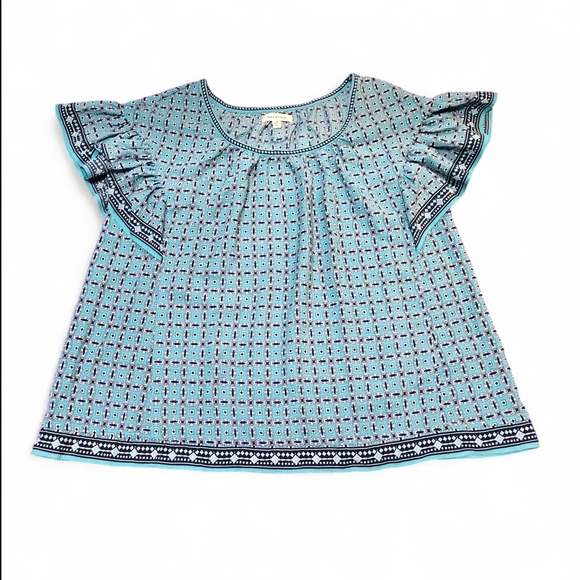 Max Studio Turqouise Shorts And Short Sleeve Top Set Womens Size XL - Picture 4 of 8